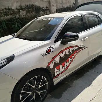 Car Sticker Funny shark mouth personality creative block scratch door refit universal car body la hua decorative car sticker
Car Sticker Funny shark mouth personality creative block scratch door refit universal car body la hua decorative car sticker
