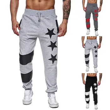 Men Pants Sports Fitness Jogging Sweatpants Men Pentagram printed stitching striped sports pants
Men Pants Sports Fitness Jogging Sweatpants Men Pentagram printed stitching striped sports pants