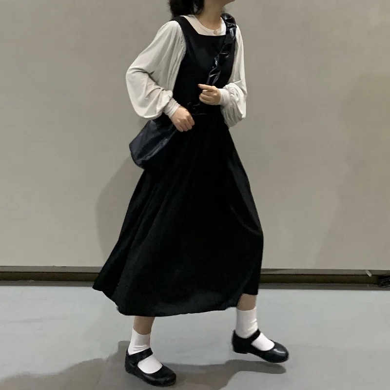 :autumn two piece set outfits for women long lantern sleeve vintage blouses and spaghetti strap long skirt 2 piece set
:autumn two piece set outfits for women long lantern sleeve vintage blouses and spaghetti strap long skirt 2 piece set