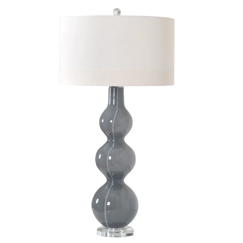 American Light Luxury Living Room Bedroom Bedside Table Lamp Simple Modern Master Bedroom Creative Retro Nordic Gray Table Lamp
American Light Luxury Living Room Bedroom Bedside Table Lamp Simple Modern Master Bedroom Creative Retro Nordic Gray Table Lamp