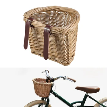 1Pc Bicycle Bike Storage Basket Wicker Bicycle Panniers Front Handlebar Bike Basket Storage Basket for Schoolbag Pets Handbag
1Pc Bicycle Bike Storage Basket Wicker Bicycle Panniers Front Handlebar Bike Basket Storage Basket for Schoolbag Pets Handbag