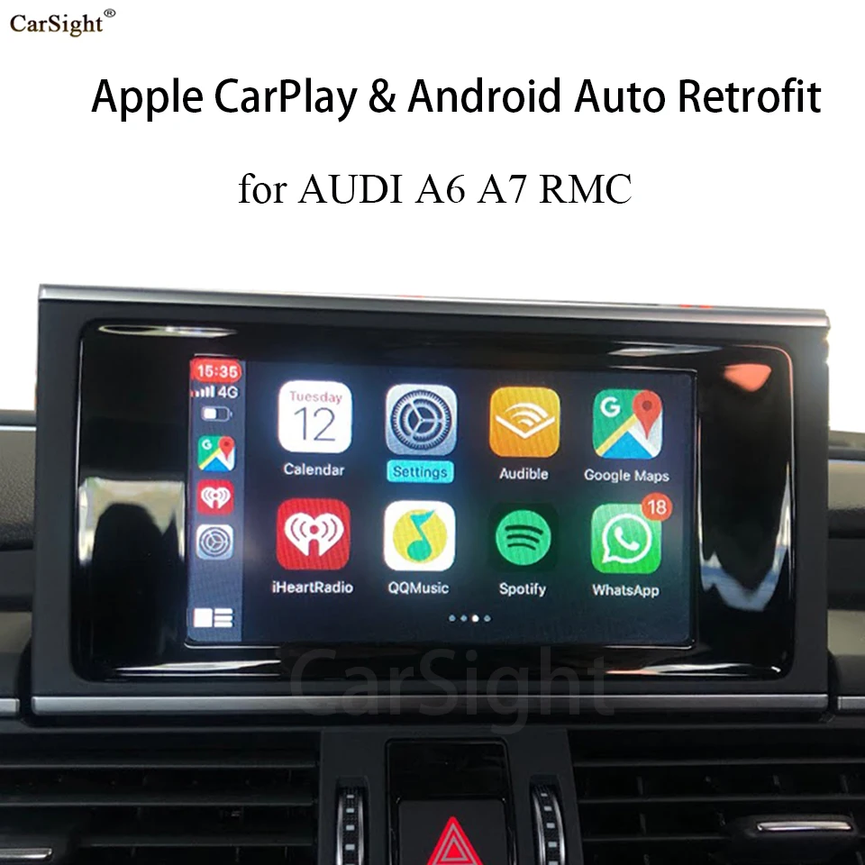 Беспроводной CarPlay Android Авто модифицированный модуль для AUDI A6 A7 C6 C7 RMC навигация
