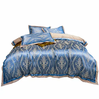 European Luxury Baroque Damask Satin Jacquard Bedding Set Queen King Size Duvet Cover Bed Sheets Pillowcase Royal Blue Purple
European Luxury Baroque Damask Satin Jacquard Bedding Set Queen King Size Duvet Cover Bed Sheets Pillowcase Royal Blue Purple