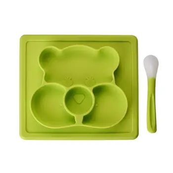 Silicone children's tableware bear cartoon integrated baby sucker supplementary food bowl baby divided plate children's plate
Silicone children's tableware bear cartoon integrated baby sucker supplementary food bowl baby divided plate children's plate