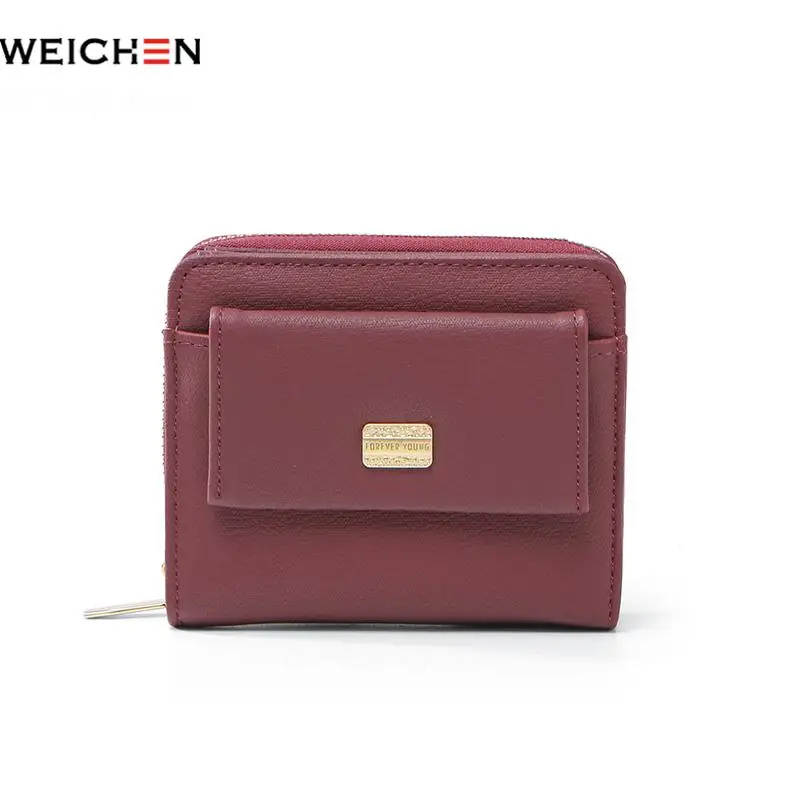 Фото Weichen Brand Women Small Wallet Many Departments Purse Short Designed Ladies Coin Pocket With Card Holder | Багаж и сумки
