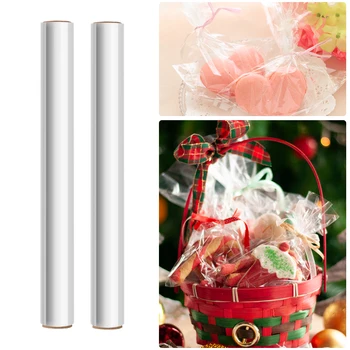STOBOK 2 Transparent Cellophane Wrap Rolls Clear Wrapper Rolls Clear Cellophane Bags for Wrapping Gift Baskets Arts Crafts
STOBOK 2 Transparent Cellophane Wrap Rolls Clear Wrapper Rolls Clear Cellophane Bags for Wrapping Gift Baskets Arts Crafts