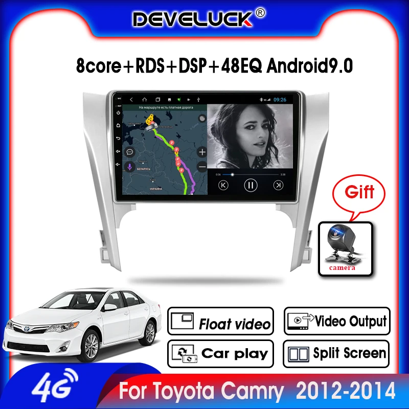 Android 9.0 2 Din 8 core Car Radio Multimedia Player For Toyota Camry 2012-2014 RDS GPS Navigaion Floating window Split Screen
Android 9.0 2 Din 8 core Car Radio Multimedia Player For Toyota Camry 2012-2014 RDS GPS Navigaion Floating window Split Screen