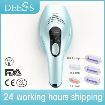 DEESS GP590 Laser Epilator Hair Removal Permanent Upgraded Unlimited Flashes Painless IPL Laser Hair Removal Device &3pc HR Lamp
DEESS GP590 Laser Epilator Hair Removal Permanent Upgraded Unlimited Flashes Painless IPL Laser Hair Removal Device &3pc HR Lamp
