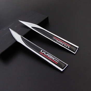 

Car Fender Side Decoration Sticker WRC Emblem Badge Decal For Citroen C4 Xsara Peugeot 206 Toyota Corolla Mitsubishi Lancer Audi