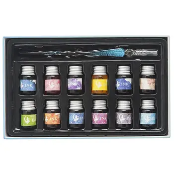 Crystal Starry Sky Glass Ink Pen Glass Dip Pen For Writing Fountain Pen Set Gift 634B
Crystal Starry Sky Glass Ink Pen Glass Dip Pen For Writing Fountain Pen Set Gift 634B