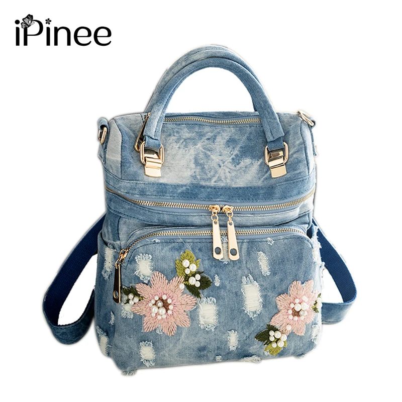 2020 iPinee Fashion Women Backpack High Quality Denim Backpacks for Teenage Girls Female School Shoulder Bag Bagpack mochila 
2020 iPinee Fashion Women Backpack High Quality Denim Backpacks for Teenage Girls Female School Shoulder Bag Bagpack mochila