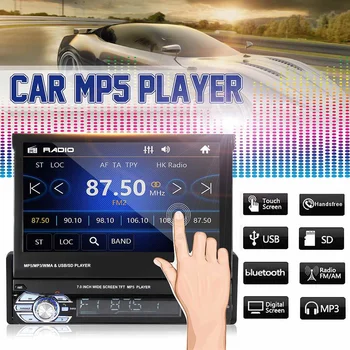 7 inch Single 1DIN Car bluetooth Audio Stereo MP5 Player Autoradio GPS Navigation bluetooth FM Touch Screen Rear View Parking
7 inch Single 1DIN Car bluetooth Audio Stereo MP5 Player Autoradio GPS Navigation bluetooth FM Touch Screen Rear View Parking