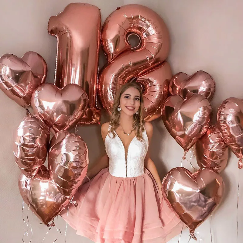18inch Aluminium Foil 18th Heart Balloon Love Globos Balony Valentines Day Birthday Party Decorations Adult Anniversaire Wedding
18inch Aluminium Foil 18th Heart Balloon Love Globos Balony Valentines Day Birthday Party Decorations Adult Anniversaire Wedding
