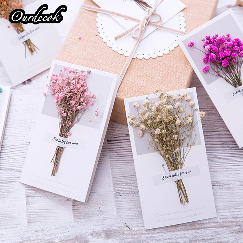 50pcs Gypsophila Dried Flowers Handwritten Blessing Greeting Card Birthday Gift Card Wedding Invitations
50pcs Gypsophila Dried Flowers Handwritten Blessing Greeting Card Birthday Gift Card Wedding Invitations