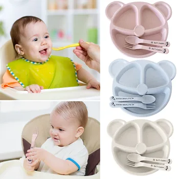 1set Baby Feeding Bowl Learning Dishes Training Bowl Spoon Fork Tableware Set Child Tableware Spoon Food try use Learning eat
1set Baby Feeding Bowl Learning Dishes Training Bowl Spoon Fork Tableware Set Child Tableware Spoon Food try use Learning eat