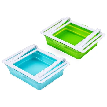 2 Pack Fridge Drawer Organizer, 1L Retractable Refrigerator Shelf Holder Storage Box,Fit for Fridge Shelf Under 0.5 Inch
2 Pack Fridge Drawer Organizer, 1L Retractable Refrigerator Shelf Holder Storage Box,Fit for Fridge Shelf Under 0.5 Inch