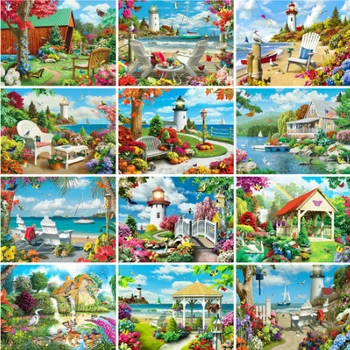 Yikexin Full Round Diamond Painting Garden 5D Diamond Mosaic Seaside Landscape Pictures Of Rhinestones Home Decoration
Yikexin Full Round Diamond Painting Garden 5D Diamond Mosaic Seaside Landscape Pictures Of Rhinestones Home Decoration