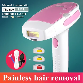New 3in1 1800000 Flashes IPL Laser Hair Removal Machine Laser Epilator Permanent Bikini Trimmer Electric depilador a laser women 
New 3in1 1800000 Flashes IPL Laser Hair Removal Machine Laser Epilator Permanent Bikini Trimmer Electric depilador a laser women