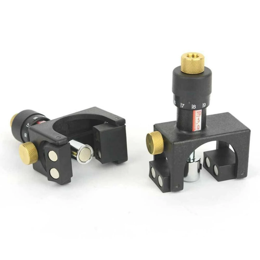 Adjustable Magnetic Planer Alignment Positioning Locator Black Alloy Parts