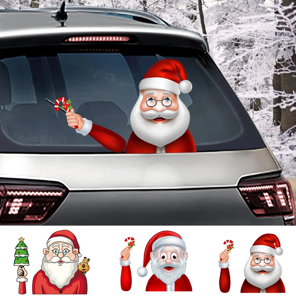 Christmas Decoration Santa Claus 3D PVC Waving Car Stickers Styling Window Wiper Decals Rear Windshield Decoration
Christmas Decoration Santa Claus 3D PVC Waving Car Stickers Styling Window Wiper Decals Rear Windshield Decoration