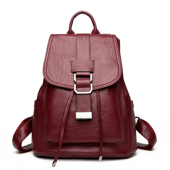 Women Multifunctional Anti Theft Backpack Female Soft Leather Bagpack College Student School Bags for Teenage Girls Sac A Dos
Women Multifunctional Anti Theft Backpack Female Soft Leather Bagpack College Student School Bags for Teenage Girls Sac A Dos