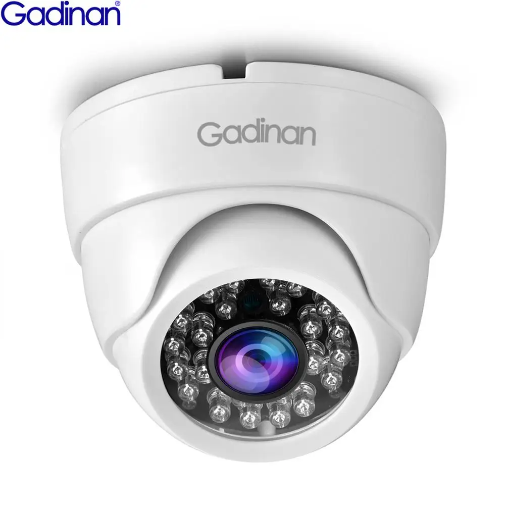 

Gadinan AHD Camera 5MP 1080P Mini Dome CCTV Camera ABS Plastic 24pcs IR Leds Night Vision BNC Indoor IR CUT Security Protection