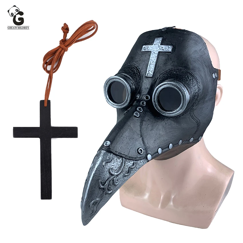 Plague Doctor Masks Latex Steam Punks Halloween Cosplay Steampunks Christianity Cross Masks Prop Carnival
Plague Doctor Masks Latex Steam Punks Halloween Cosplay Steampunks Christianity Cross Masks Prop Carnival