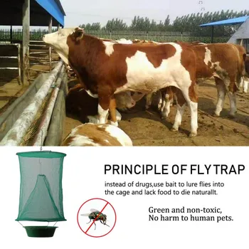 Folding Hanging Green Fly Trap #green Net + Pot (without Bait) # 10 Sets 
Folding Hanging Green Fly Trap #green Net + Pot (without Bait) # 10 Sets