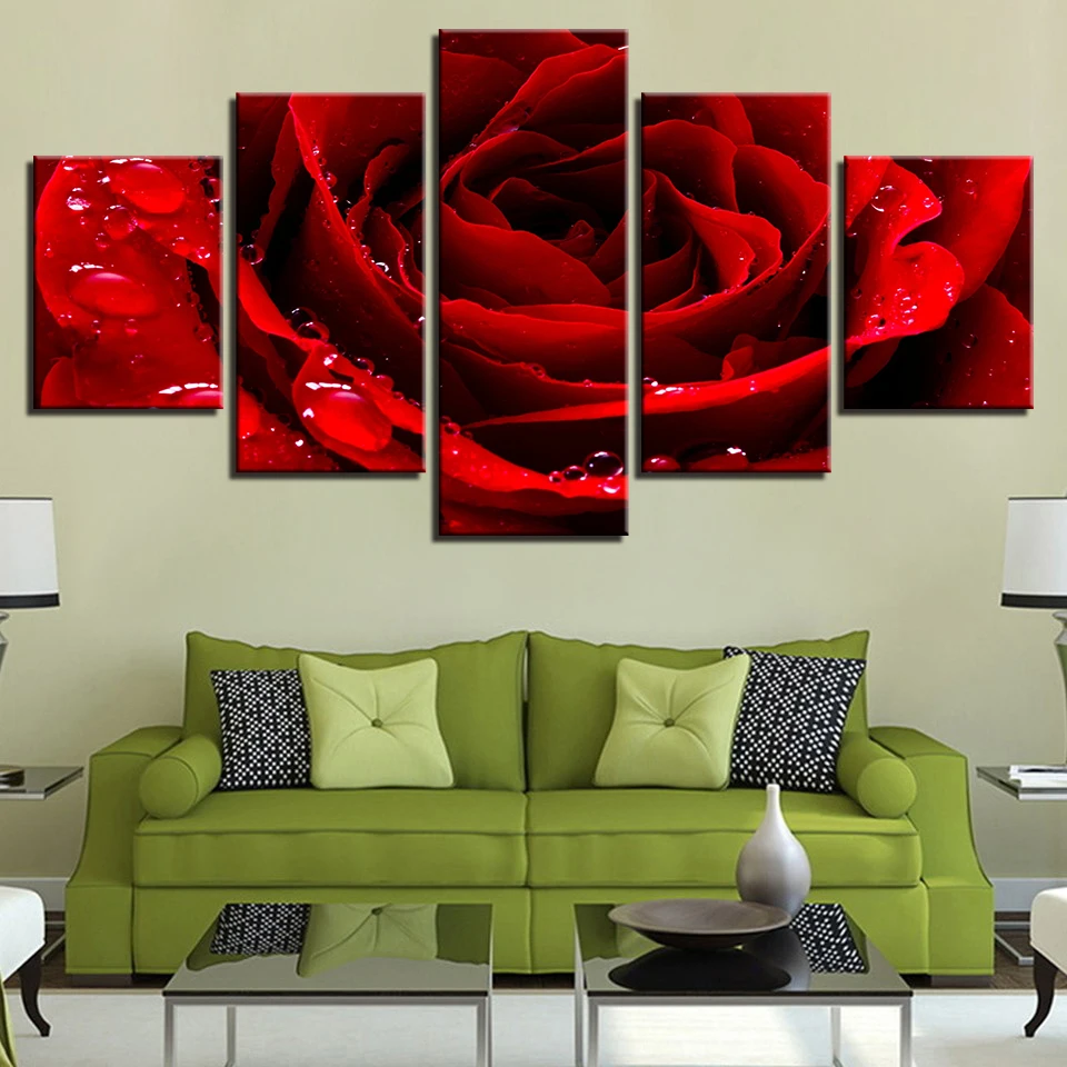 Flower Poster Rose Red Yellow White Purple Blue Pink Black Wall 5 Pictures Living Room Color Painting Art Anime Home Decor
Flower Poster Rose Red Yellow White Purple Blue Pink Black Wall 5 Pictures Living Room Color Painting Art Anime Home Decor
