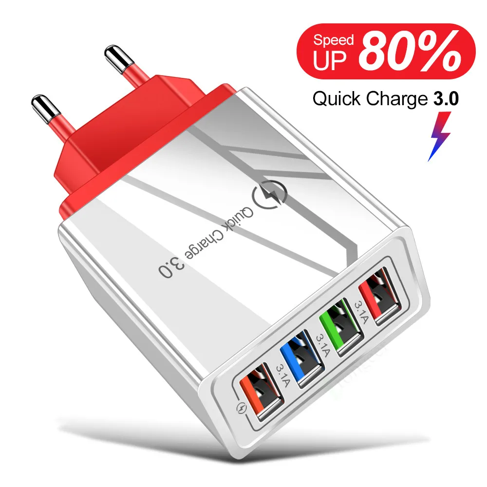48W Quick Charge 3.0 4.0 Fast Mobile Phone Charger EU Plug Wall USB Charger Adapter for iPhone Samsung Xiaomi LG Huawei Tablet
48W Quick Charge 3.0 4.0 Fast Mobile Phone Charger EU Plug Wall USB Charger Adapter for iPhone Samsung Xiaomi LG Huawei Tablet