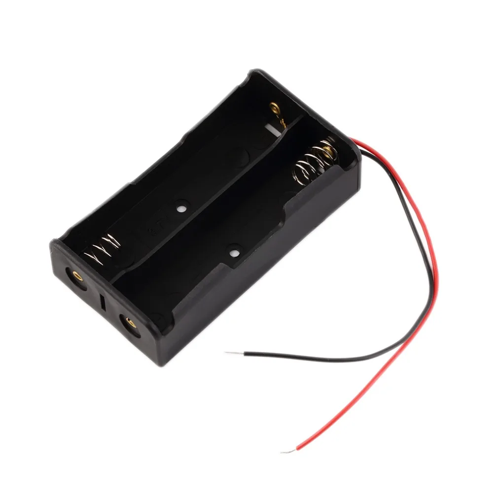 Universal Plastic Battery Storage Box Case for 2 x 18650 Box Holder Black With Wire Leads
Universal Plastic Battery Storage Box Case for 2 x 18650 Box Holder Black With Wire Leads