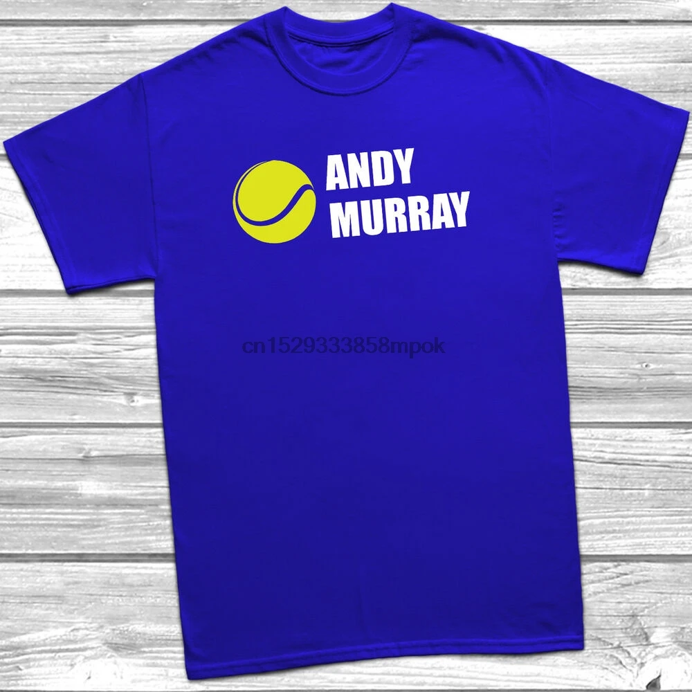 Энди Мюррей теннисная забавная футболка Wimbledon американская открытая Федерер