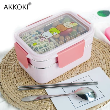 Cartoon Lunch Box Stainless Steel Double Layer Food Container School Portable for Kids Picnic Eco-Friendly Bento Box Thermos
Cartoon Lunch Box Stainless Steel Double Layer Food Container School Portable for Kids Picnic Eco-Friendly Bento Box Thermos