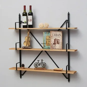 American country Home Bar three-story bookshelf wooden simple wall storage shelf partition coffee shop room organizer
American country Home Bar three-story bookshelf wooden simple wall storage shelf partition coffee shop room organizer