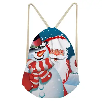 Drawstring Gift Bags Christmas Shoulder Bags For Women Men Cool Santa Claus Printed Drawstring Bagpack Children Mini Book Bags
Drawstring Gift Bags Christmas Shoulder Bags For Women Men Cool Santa Claus Printed Drawstring Bagpack Children Mini Book Bags