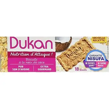 Dukan Diet Biscotti di crusca d'avena - coco (37g) Confezione da 3
Dukan Diet Biscotti di crusca d'avena - coco (37g) Confezione da 3