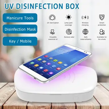 Ultraviolet Phone Sterilizer UVC Ultraviolet Ozone Toothbrush Mask Disinfection Box Rechargeable Phones Cleaner Nail Tool Box
Ultraviolet Phone Sterilizer UVC Ultraviolet Ozone Toothbrush Mask Disinfection Box Rechargeable Phones Cleaner Nail Tool Box