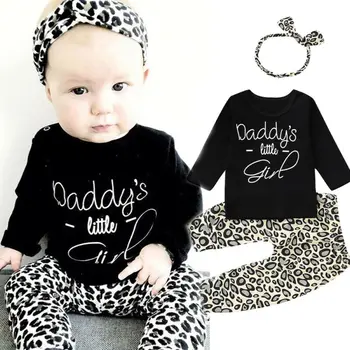 3pcs Newborn Infant Baby Set Toddler Girl Leopard print Clothes Black Long Sleeve Tops + Pants + Headband Outfits Baby Clothing
3pcs Newborn Infant Baby Set Toddler Girl Leopard print Clothes Black Long Sleeve Tops + Pants + Headband Outfits Baby Clothing