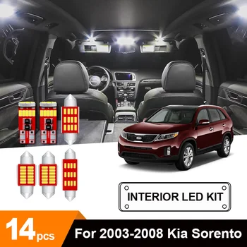 14pcs White Error Free Car LED Interior Light Reading Ceiling Bulbs Kit Fit For 2003-2006 2007 2008 Kia Sorento Parking Lamp
14pcs White Error Free Car LED Interior Light Reading Ceiling Bulbs Kit Fit For 2003-2006 2007 2008 Kia Sorento Parking Lamp