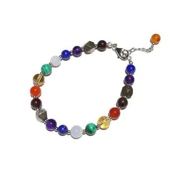 Lii Ji 7 Chakra Bracelet Real Multi Gemstone Citrine Amethyst Garnet Malachite 6mm Beads 925 Sterling Silver Platinum Color
Lii Ji 7 Chakra Bracelet Real Multi Gemstone Citrine Amethyst Garnet Malachite 6mm Beads 925 Sterling Silver Platinum Color