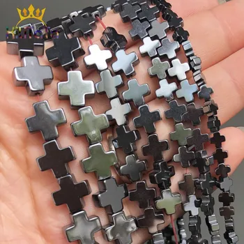 Natural Black Hematite Stone Beads Cross Shaped Loose Spacer Beads For Jewelry Making DIY Bracelet 15'' 4*4/6*6/8*8/10*10mm
Natural Black Hematite Stone Beads Cross Shaped Loose Spacer Beads For Jewelry Making DIY Bracelet 15'' 4*4/6*6/8*8/10*10mm
