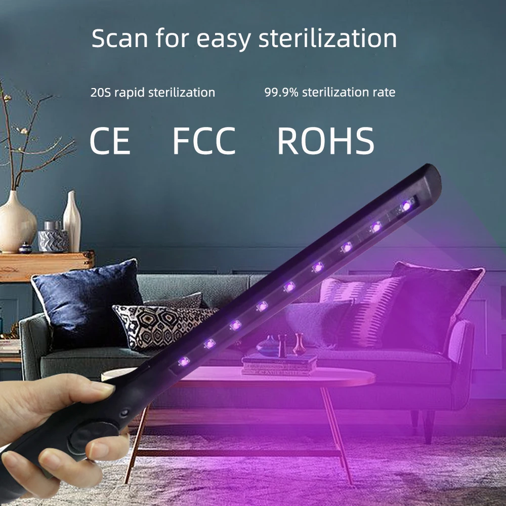 New UVC disinfection lamp flashlight usb rechargeable Portable sterilizing flashlight for home use 99.99% bactericidal effect
New UVC disinfection lamp flashlight usb rechargeable Portable sterilizing flashlight for home use 99.99% bactericidal effect