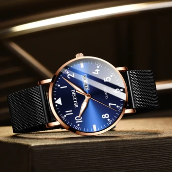 TEENRAM Fashion Mens Watches Brand Luxury Sport Clock Watch for Man Waterproof Relogio Masculino Ultra Thin Quartz WristWatch