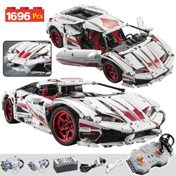 1696PCS City remote control Racing Model Building Blocks Technic RC/non-RC Racing Car Electric Bricks Toys For kid
1696PCS City remote control Racing Model Building Blocks Technic RC/non-RC Racing Car Electric Bricks Toys For kid