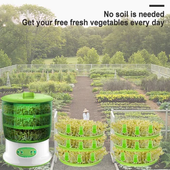 Automatic Sprouter Machine Bean Sprouts Growing Machine Large-capacity Sprouting Seedling Machines HUG-Deals 
Automatic Sprouter Machine Bean Sprouts Growing Machine Large-capacity Sprouting Seedling Machines HUG-Deals