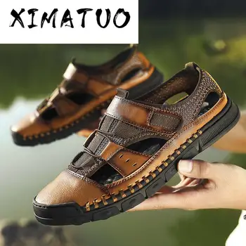 New Summer Sandals Men Leather High Quality Beach Outdoor Sandals Comfortable Soft Footwear Rubber Shoes 2019 Big Size 46
New Summer Sandals Men Leather High Quality Beach Outdoor Sandals Comfortable Soft Footwear Rubber Shoes 2019 Big Size 46