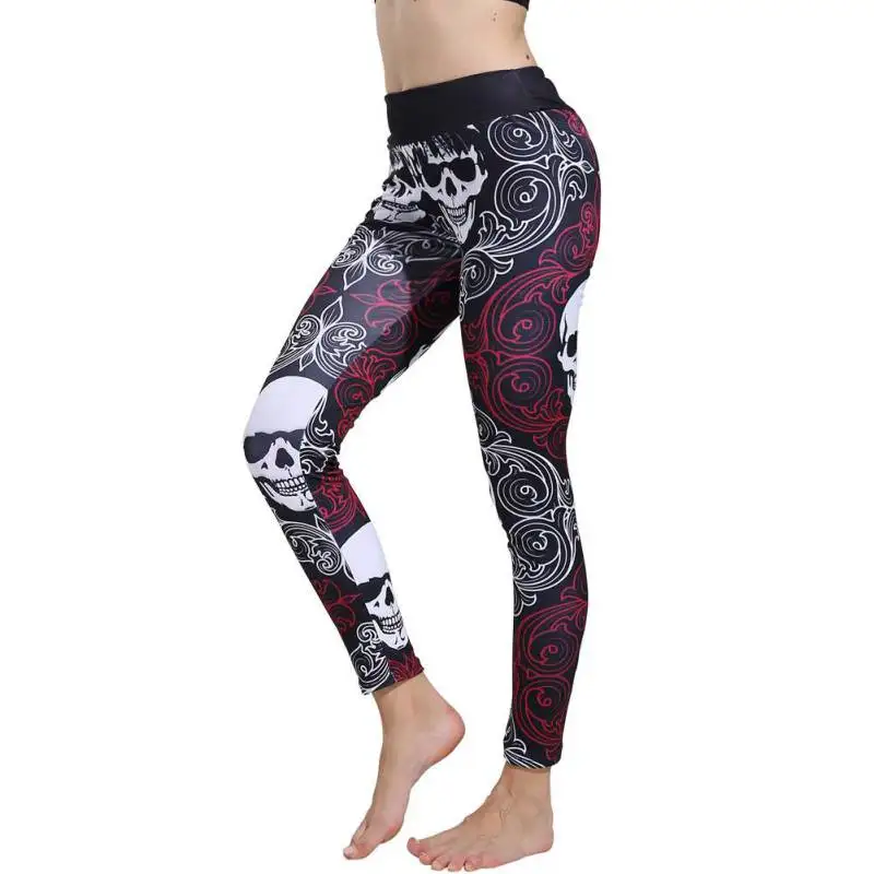 Stylish High Waist Trousers Halloween Skull Printing Fitness Leggings Elastic Jogger Sporting Pants Female
Stylish High Waist Trousers Halloween Skull Printing Fitness Leggings Elastic Jogger Sporting Pants Female