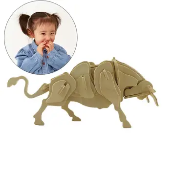 Quadruple Wooden (Chinese Zodiac Cow) Wooden Puzzle 3D Jigsaw Puzzle Model Children'S Educational Toy
Quadruple Wooden (Chinese Zodiac Cow) Wooden Puzzle 3D Jigsaw Puzzle Model Children'S Educational Toy