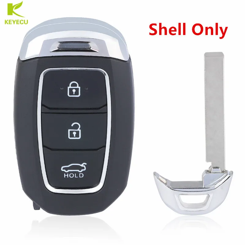 KEYECU Replacement 3 Button Smart Card Remote Key Shell for Hyundai Tucson I30 Creta IX25 Solaris with Insert Emergency Blade
KEYECU Replacement 3 Button Smart Card Remote Key Shell for Hyundai Tucson I30 Creta IX25 Solaris with Insert Emergency Blade