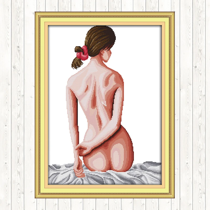 Back Shadow Cross Stitch Kit Embroidery Kit DIY Needlework Crafts DMC Cotton Thread Printed Canvas 14CT 11CT Counted and Stamped
Back Shadow Cross Stitch Kit Embroidery Kit DIY Needlework Crafts DMC Cotton Thread Printed Canvas 14CT 11CT Counted and Stamped